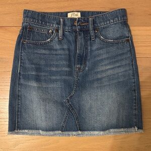 J. Crew Denim Blue Mini Skirt